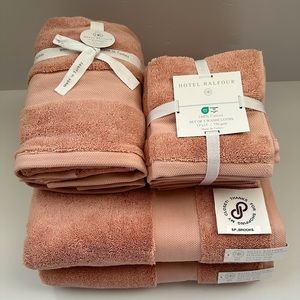 🎁Hotel Balfour Bath Towel Set - Rosecloud - 750 & 805 gsm -9 PCS Made in Turkey